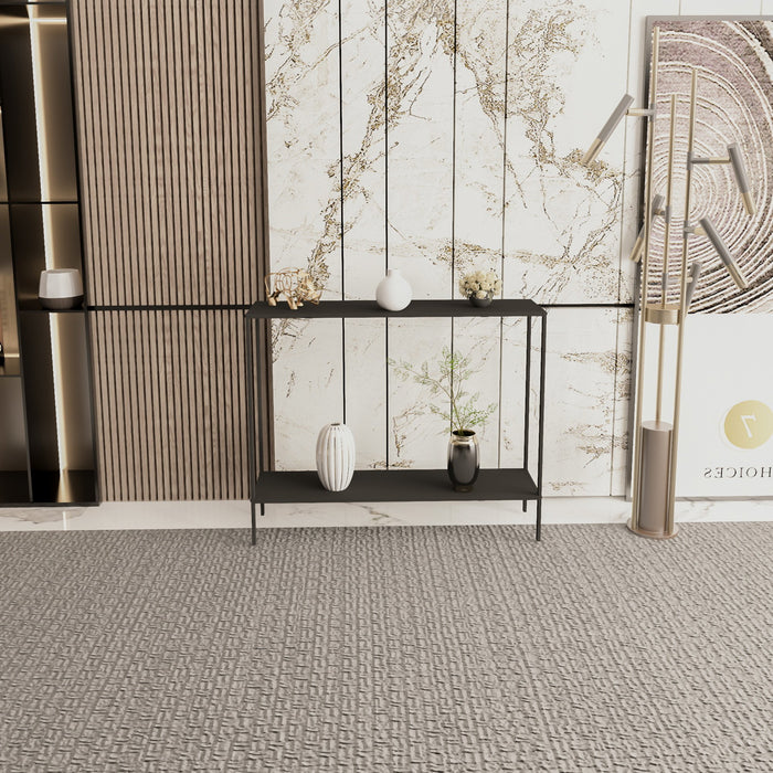 Giga Meubel - Sidetable Zwart Metaal - 83x21x78cm - Küba