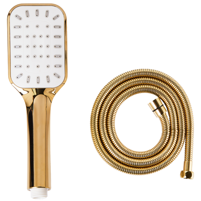 Beliani - AMAJA - Douchekop met doucheslang - Goud - ABS kunststof