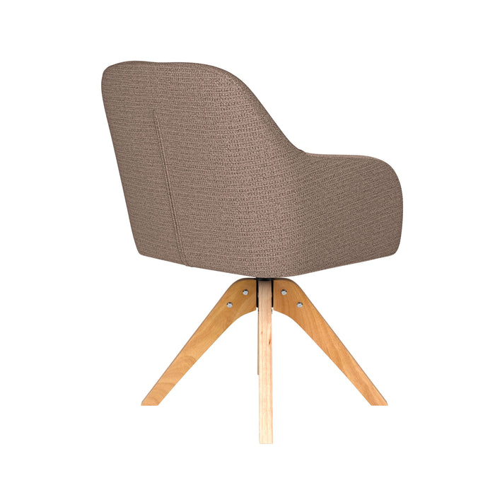 Housecraft Living Otis Eetkamerstoel Draaibaar Hout Taupe