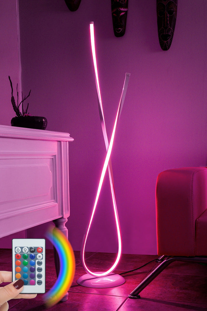 Giga Meubel - Vloerlamp Wit Aluminium - 25x25x120cm - Van Gogh