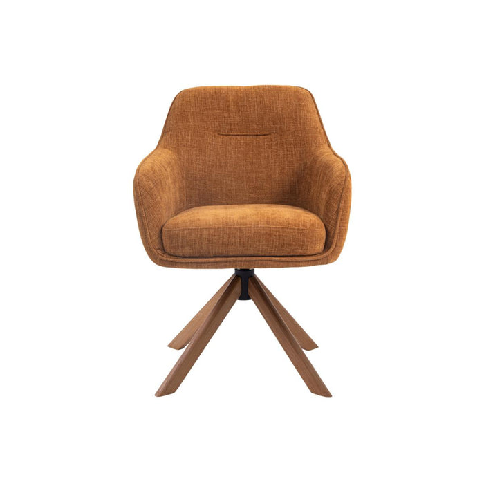 Nordic Home - Ellis armstoel stof - roestbruin