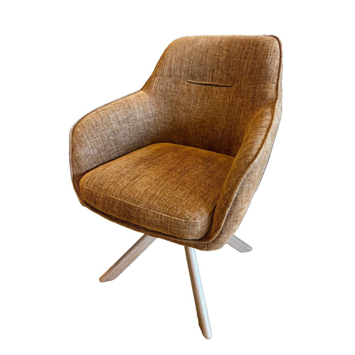 Nordic Home - Ellis armstoel stof - roestbruin