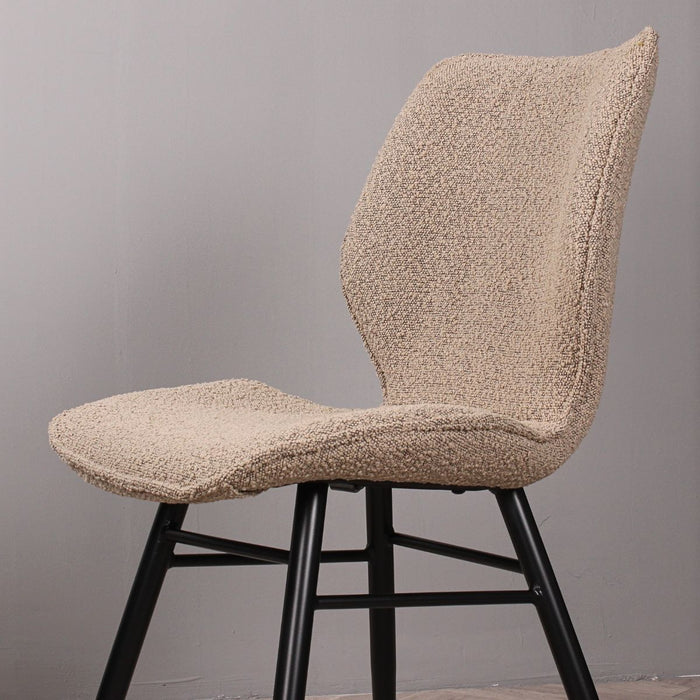 DS4U - Tony eetkamerstoel boucle - licht bruin