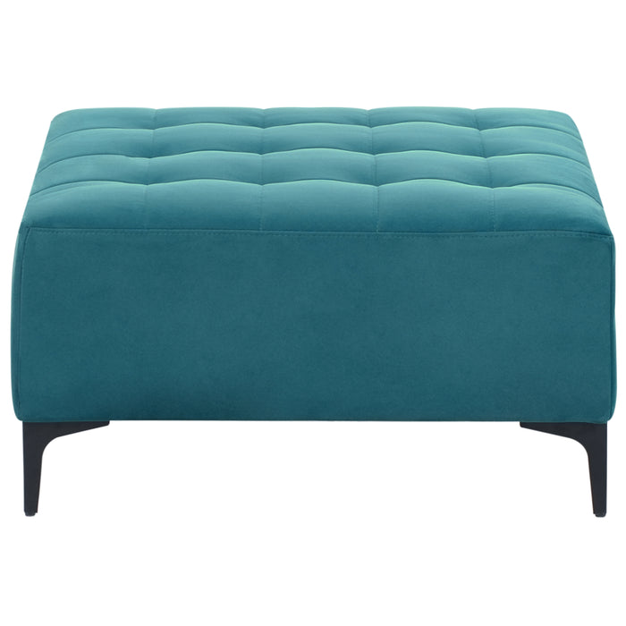 Beliani - ABERDEEN - Ottomaan - Zeeblauw - Fluweel