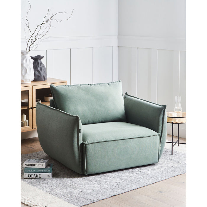 Beliani - KUNES - Fauteuil - Lichtgroen - Polyester