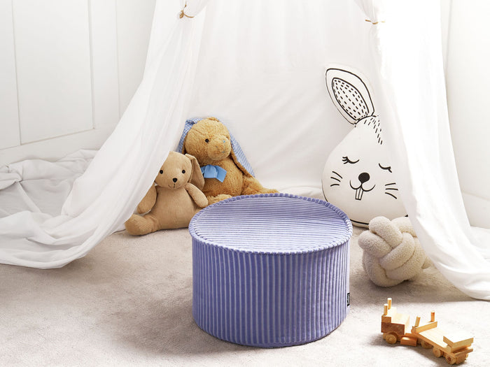 Beliani - ZIKRIA - Poef - Lichtviolet - Fluweel