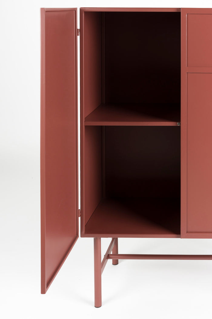 Housecraft Living Davis Kast Metaal Bruin| Rood