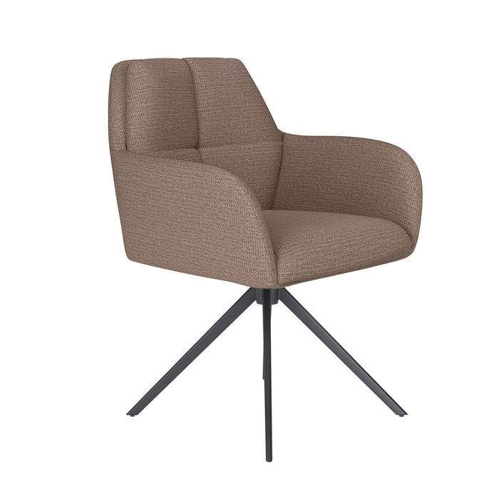 Housecraft Living Pete Eetkamerstoel Draaibaar Metaal Taupe