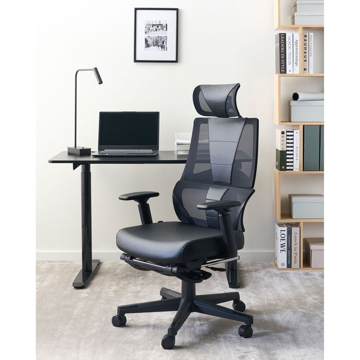 Beliani - CREATOR - Bureaustoel - Zwart - Kunstleer