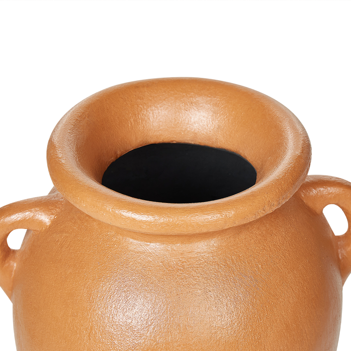 Beliani - DABONG - Decoratieve vaas - Oranje - Terracotta