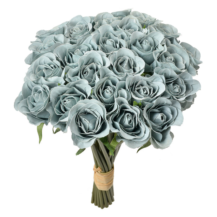 Clayre & Eef Kunstbloem 30 cm Blauw Kunststof