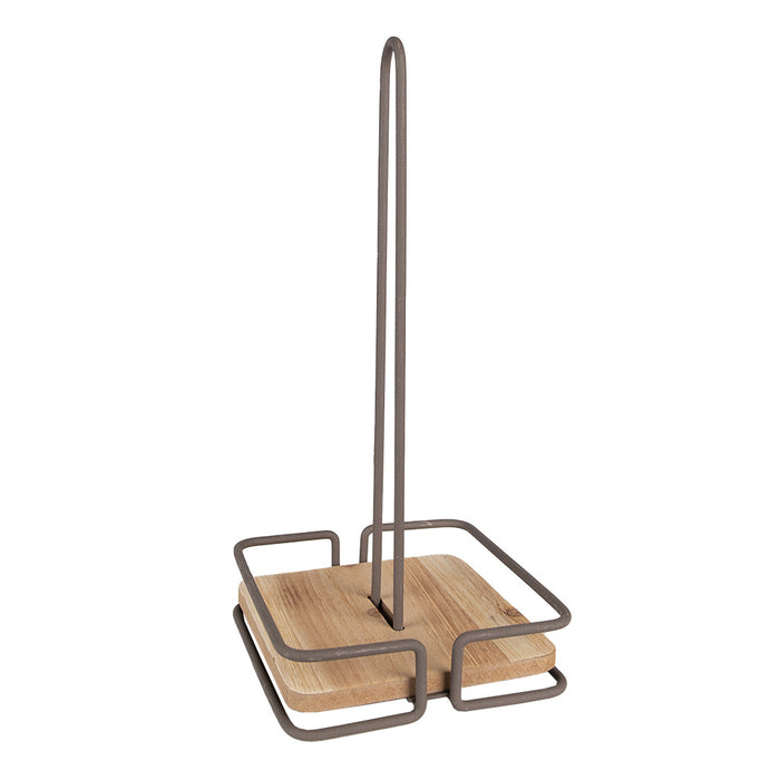 Clayre & Eef Keukenrolhouder 15x15x32 cm Bruin IJzer