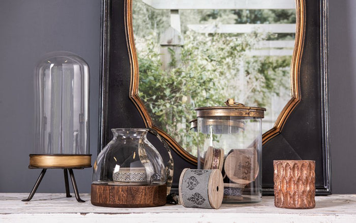 Clayre & Eef Voorraadpot Ø 15x25 cm Glas