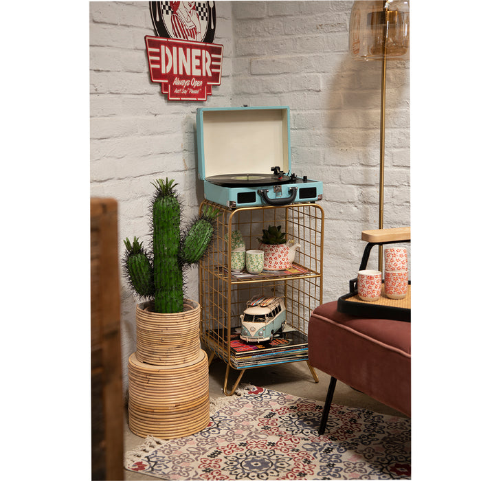 Clayre & Eef Theepot met Filter 700 ml Rood Keramiek Bloemen