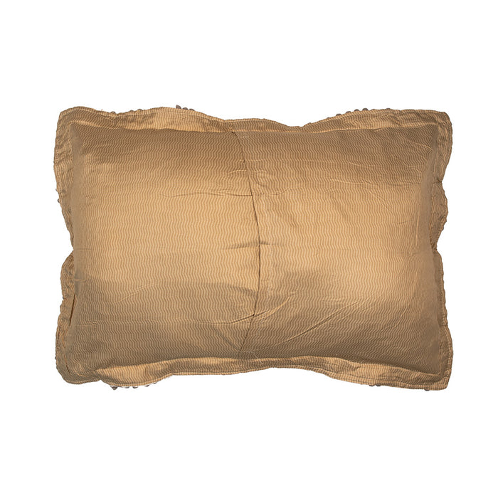 Clayre & Eef Bedsprei 220x240 cm Wit Grijs Polyester Sprei