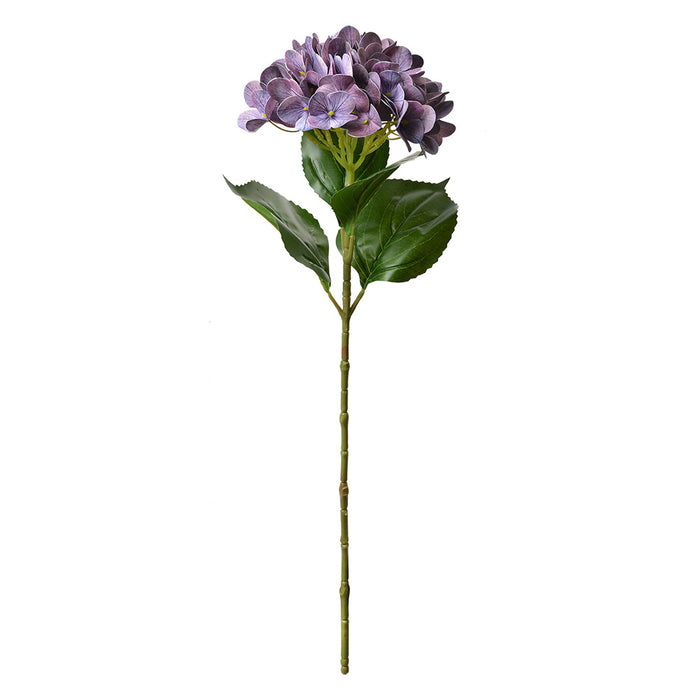 Clayre & Eef Kunstbloem Hortensia 68 cm Paars Kunststof