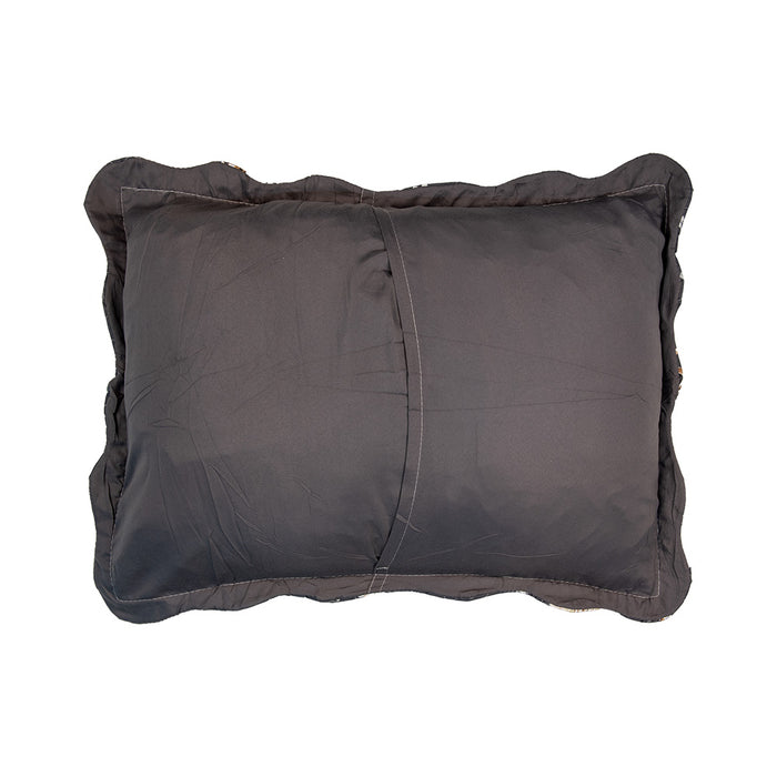 Clayre & Eef Bedsprei 180x250 cm Grijs Beige Polyester Sprei