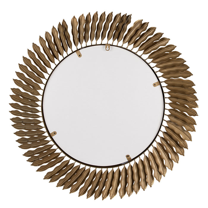 Clayre & Eef Spiegel Ø 72 cm Goudkleurig IJzer