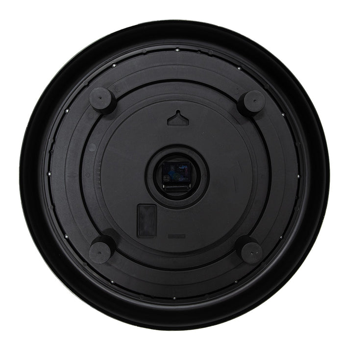 Clayre & Eef Wandklok Ø 58x8 cm Zwart Grijs Kunststof