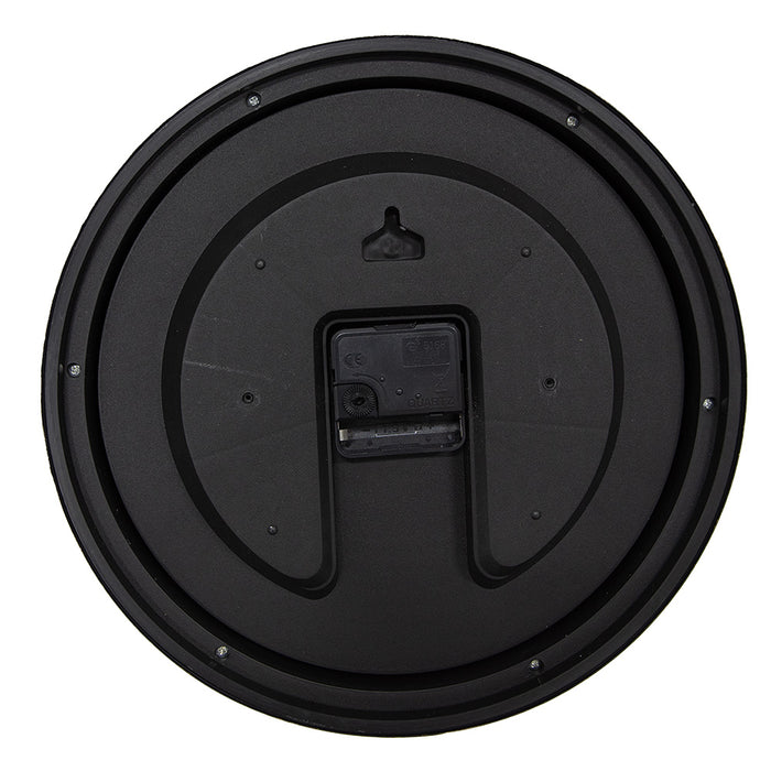 Clayre & Eef Wandklok Ø 30x4 cm Bruin Kunststof Glas Westminster