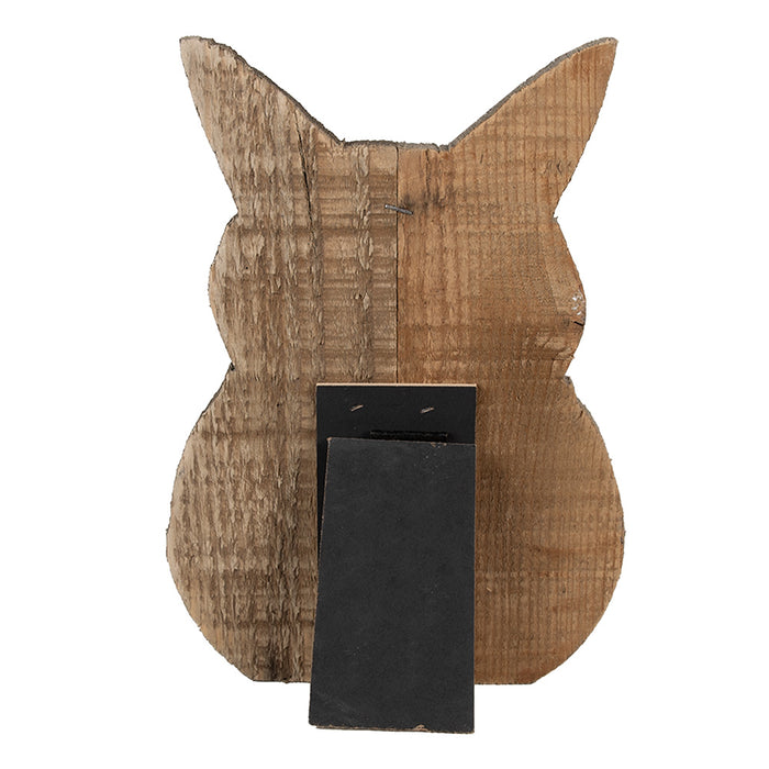 Clayre & Eef Fotolijst Konijn 18x2x25 cm Bruin Hout Fotohouder