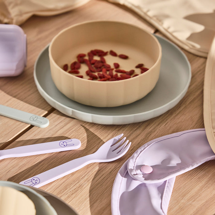 OYOY MINI Pullo Serviesset 3-delig - Mint / Vanille / Lavendel