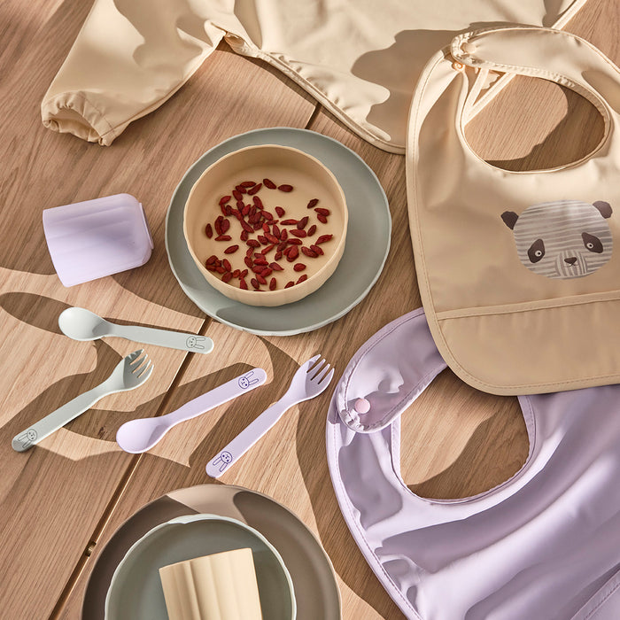 OYOY MINI Pullo Serviesset 3-delig - Mint / Vanille / Lavendel