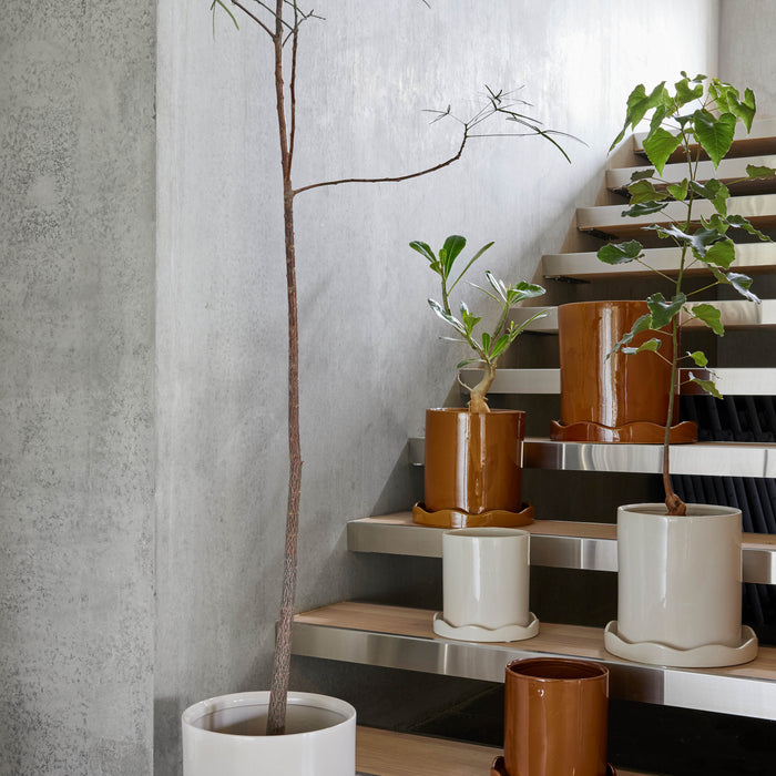 OYOY Living Nami Bloempot Ø 34 cm - Wit