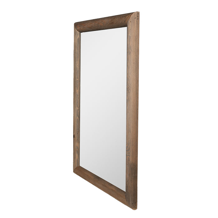 Clayre & Eef Spiegel 38x58 cm Bruin Hout Glas Rechthoek Wandspiegel