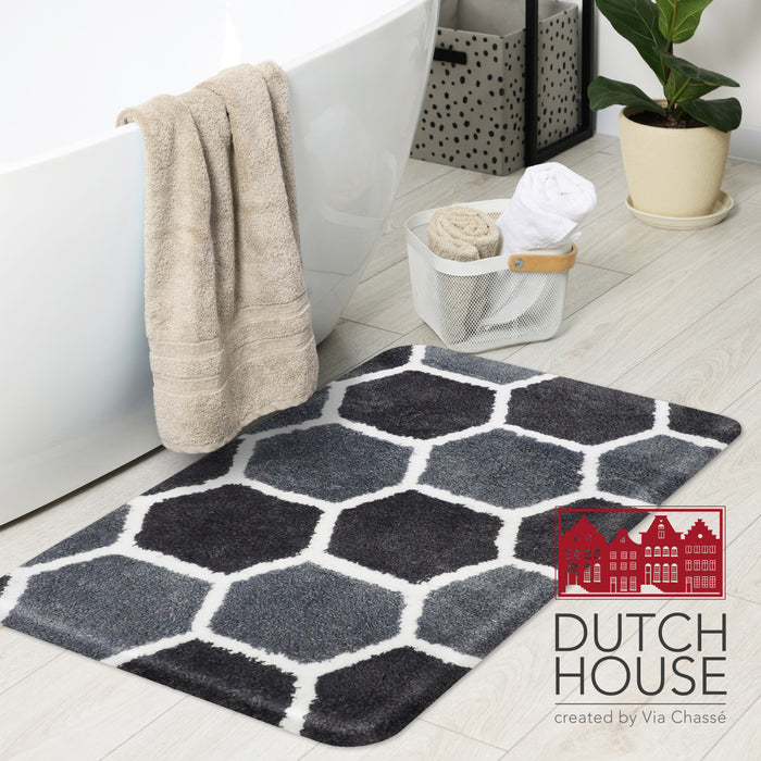 Dutch House Badmat Rennes - grijs 60x90cm