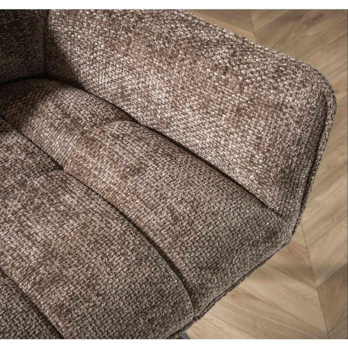 Fraaai Diego eetkamerbank geweven 188 cm - taupe