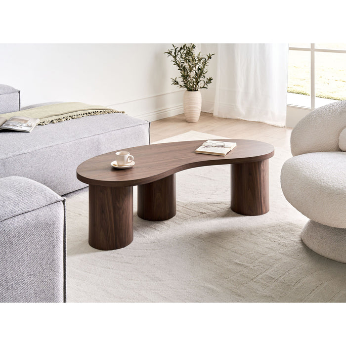 Beliani - EASTON - Salontafel - Donkerbruin - MDF