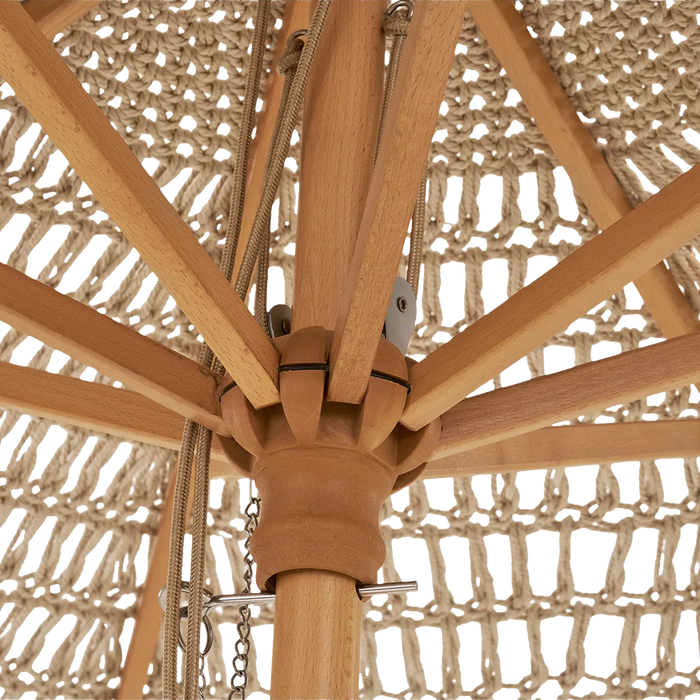 Artichok Malou Gevlochten Parasol Beige - Ø 250 cm