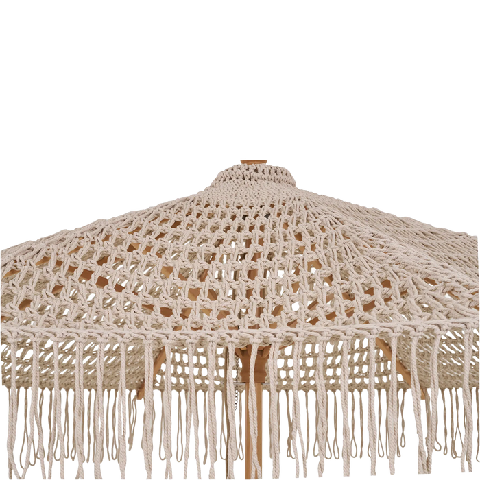 Artichok Malou Gevlochten Parasol Beige - Ø 250 cm