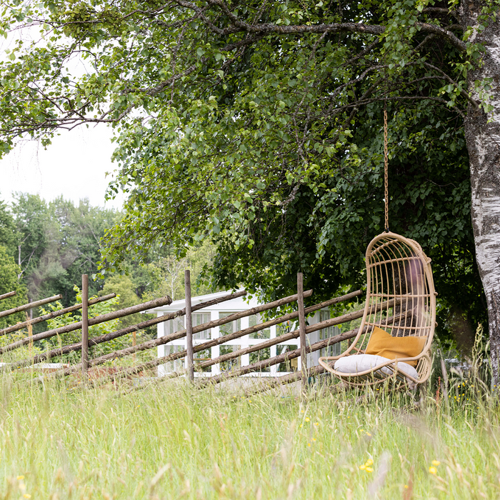 Nest outdoor Carter Hangstoel Naturel - Met Zitkussen