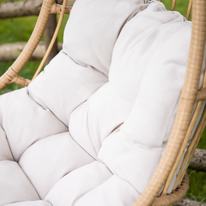Nest outdoor Carter Hangstoel Naturel - Met Zitkussen