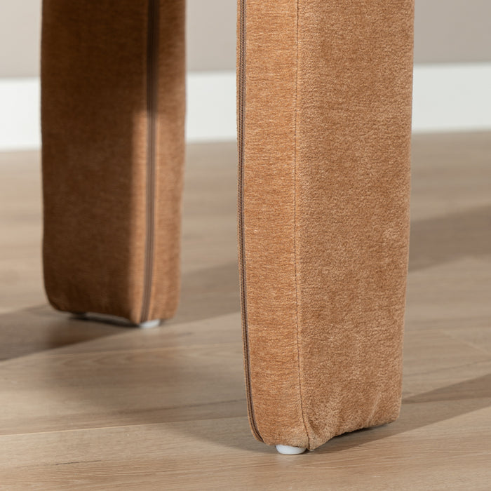 Bronx71 Scandinavische eetkamerstoel Bibi chenille terracotta