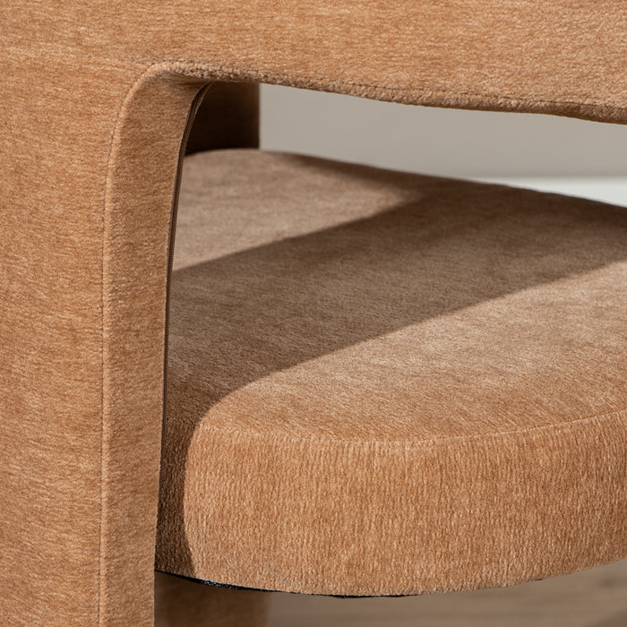 Bronx71 Scandinavische eetkamerstoel Bibi chenille terracotta