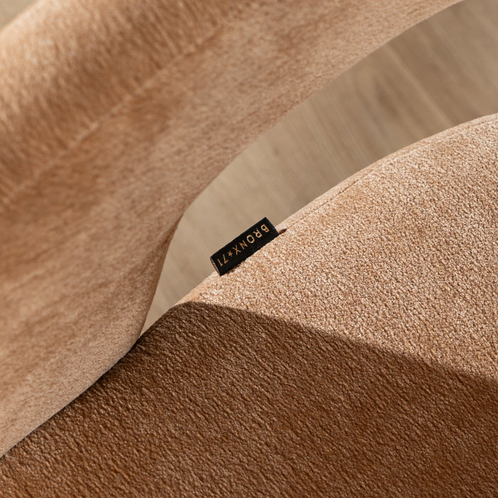 Bronx71 Scandinavische eetkamerstoel Bibi chenille terracotta