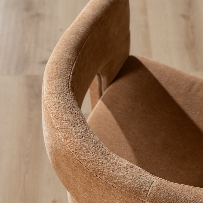 Bronx71 Scandinavische eetkamerstoel Bibi chenille terracotta