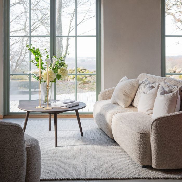 Rowico Home Norris Gestoffeerde 3 Zitsbank Beige - 226 cm