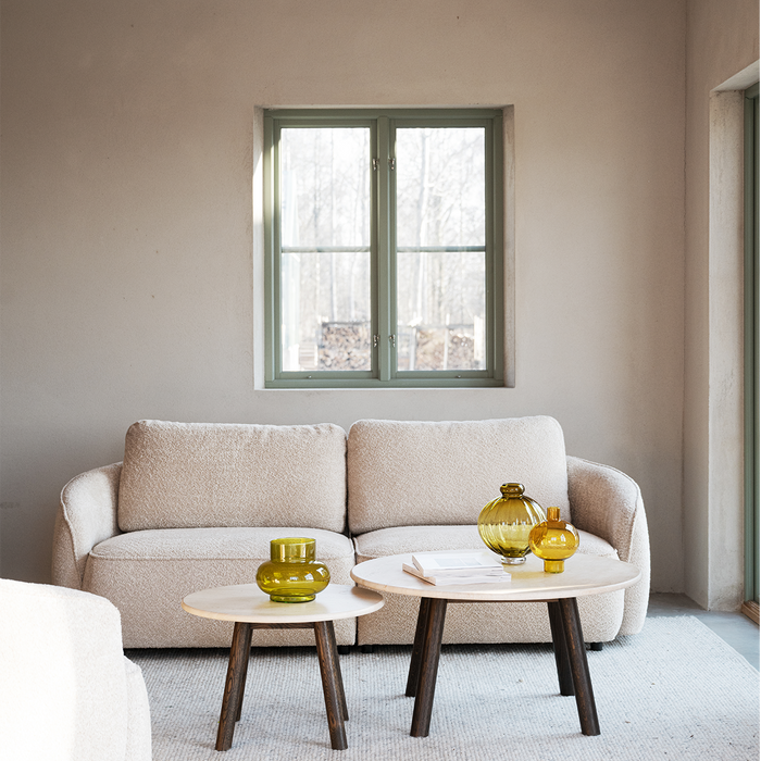 Rowico Home Norris Gestoffeerde 3 Zitsbank Beige - 226 cm