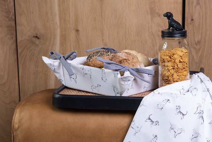 Clayre & Eef Voorraadpot Ø 8x22 cm Glas Hond