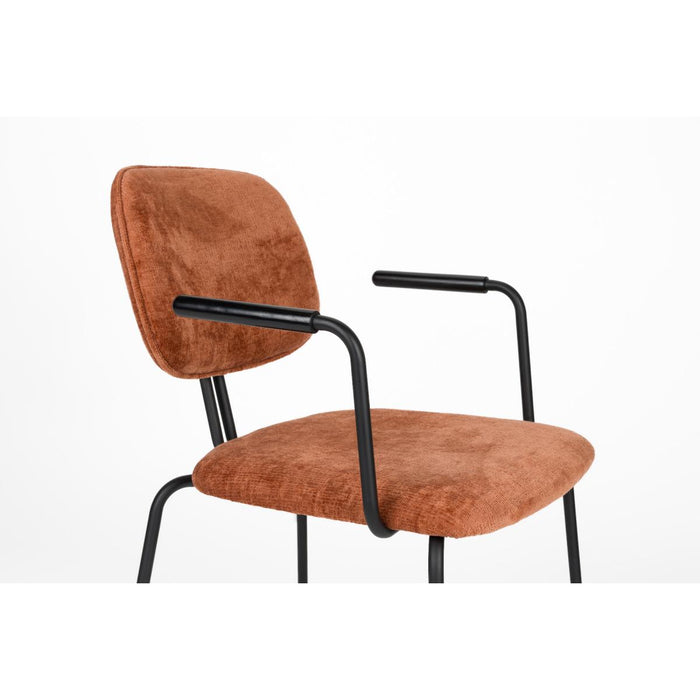 Puur Rahim armstoel - terracotta