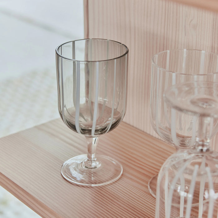 OYOY Living Mizu Wijnglazen 2 st. - Grijs