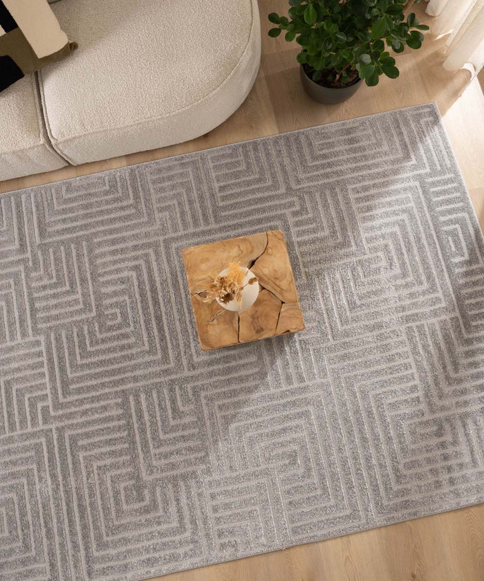 Nordic Weavers Scandinavisch vloerkleed - Contour Gem grijs - 100x200