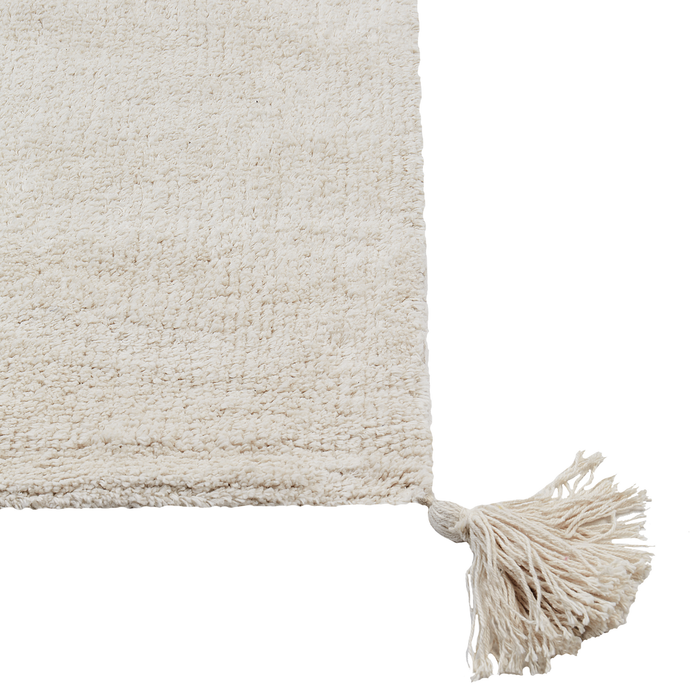 Beliani - ZORAKAN - Vloerkleed - Lichtbeige - 140 x 200 cm - Katoen