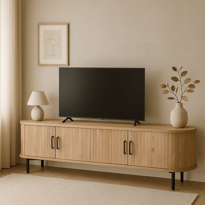 Giga Meubel - Tv-meubel Naturel Mangohout - 200x46x56cm - Merel