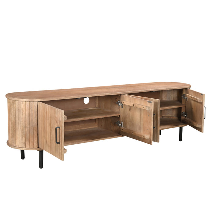 Giga Meubel - Tv-meubel Naturel Mangohout - 200x46x56cm - Merel