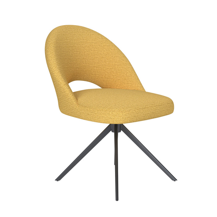 Giga Meubel - Eetkamerstoel Taupe - Metaal Zwart - Mick